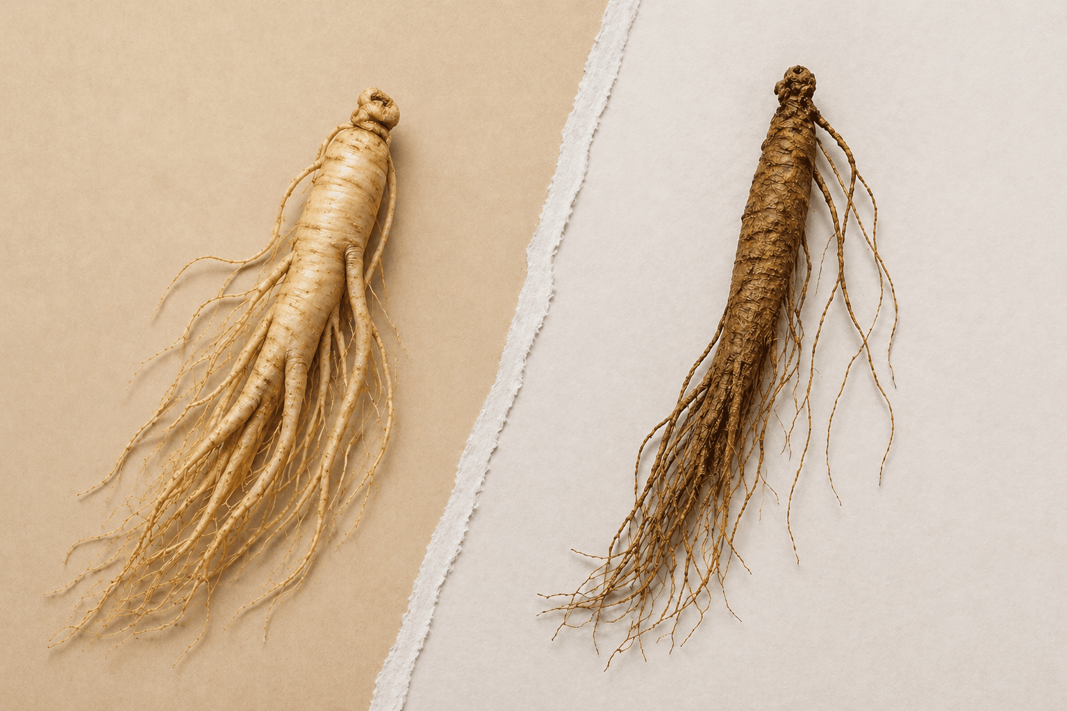 Canadian ginseng vs Asian ginseng roots comparison for benefits and key differences